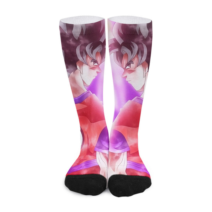 Dragon Ball Super Goku Kaioken Cool Purple Aura Casual Socks