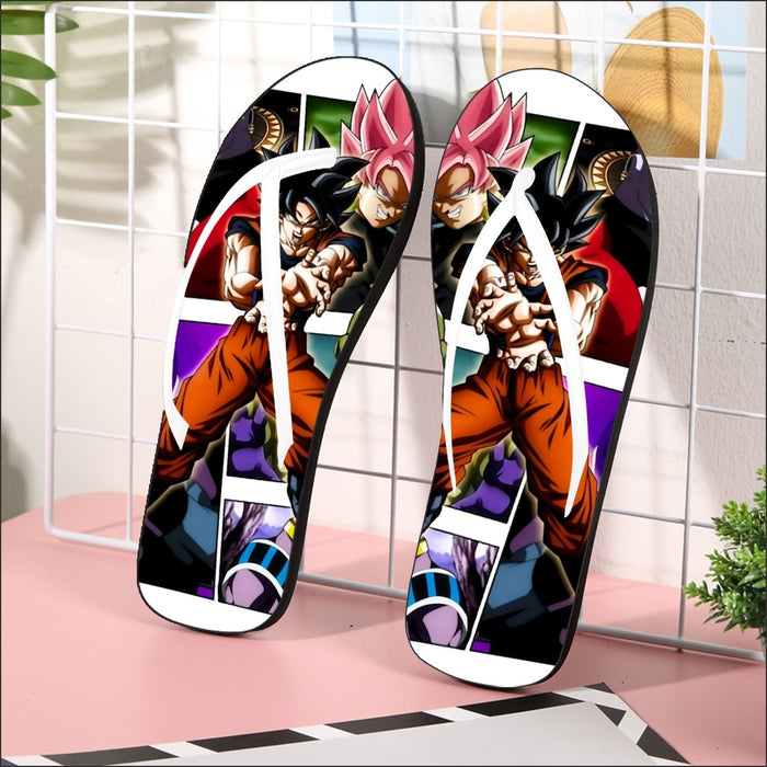 Goku Black Kamehameha Dragon Ball Z Flip Flops