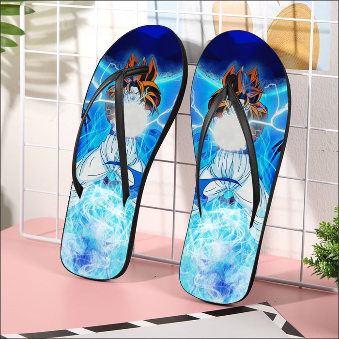 Dragon Ball Z Gogeta Super Saiyan 4 Unbelievable Power Flip Flops