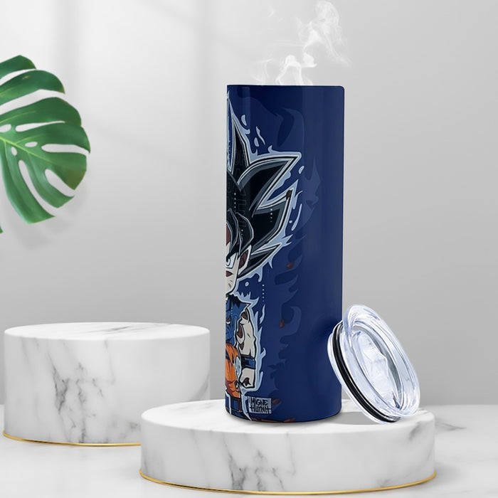 Son Goku Ultra Instinct Tumbler with twinkle surface