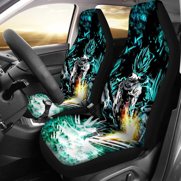 Dragon Ball Gogeta Super Saiyan Power Up Potara Fusion Design Car Seat Cover