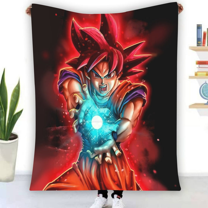 Awesome Red Hair Goku DBZ  Blanket