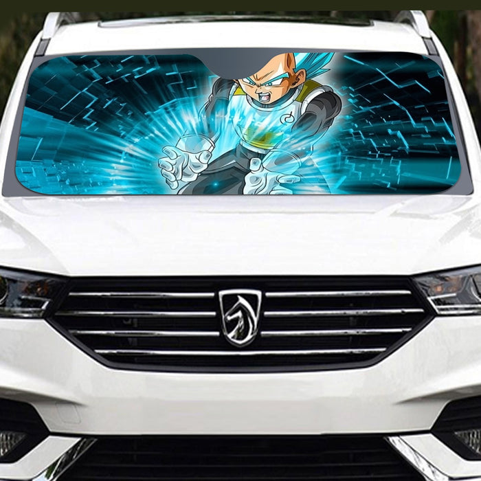 Dragon Ball Super Vegeta Blue Double Galick Gun Epic Windshield Sunshade