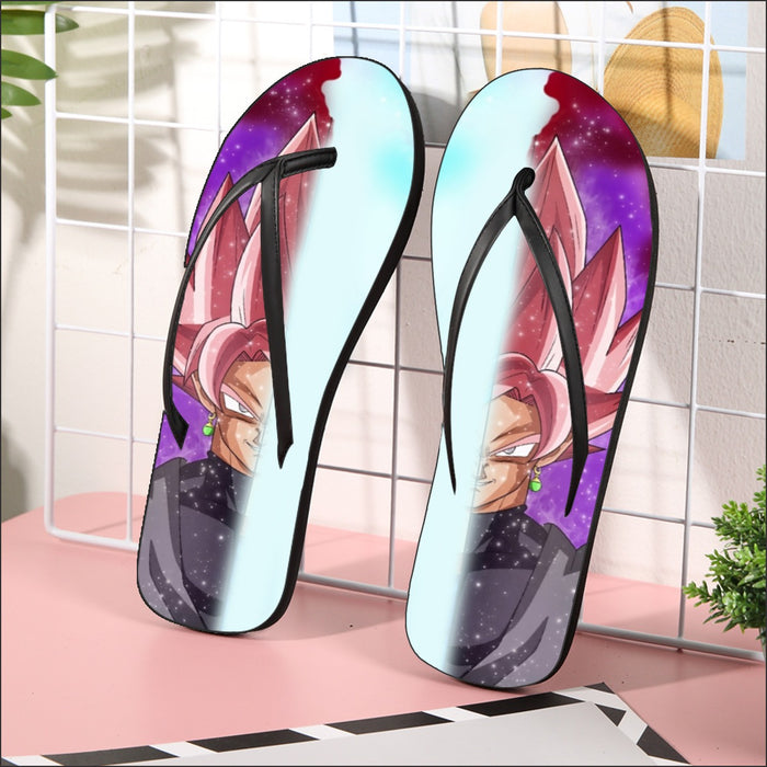 Dragon Ball Z Goku Super Saiyan God & Goku Black Flip Flops