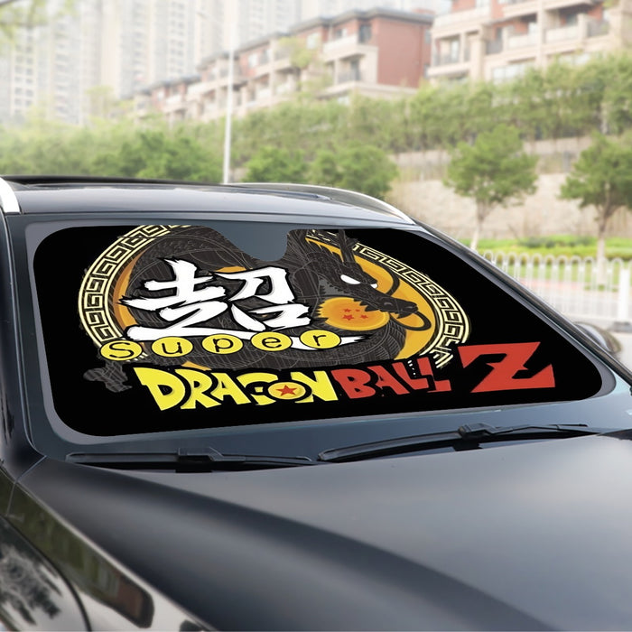 Dragon Ball Z Super Kanji Epic Dragon Spirit Shenron Windshield Sunshade