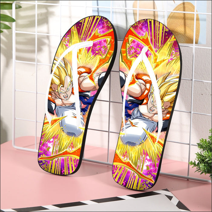 Dragon Ball Super Gogeta Outshining Darkness Cool Flip Flops