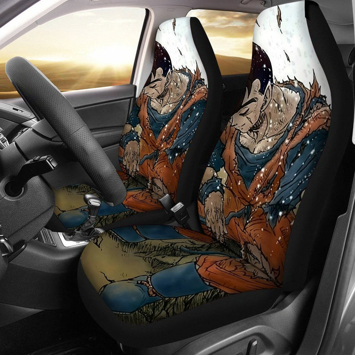 Dragon Ball Gohan Exhausted Sad Simple Design Vintage Streetwear Car Seat Cover