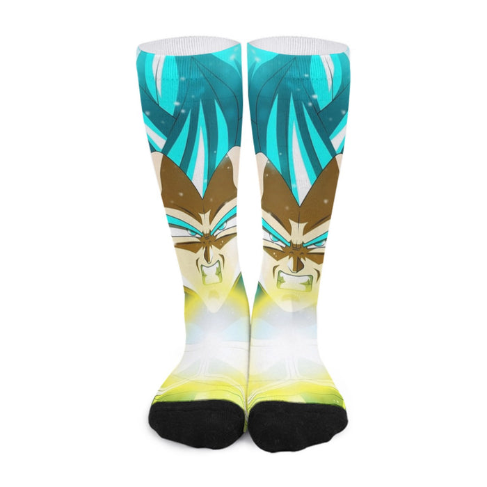 Dragon Ball Blue Vegeta Super Saiyan God Kamehameha Socks