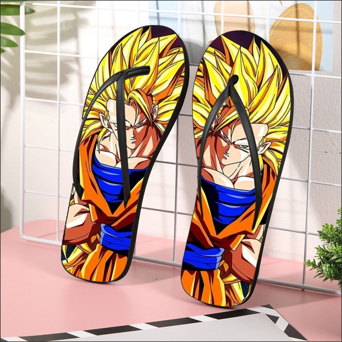 Super Saiyan 3 Goku Flip Flops