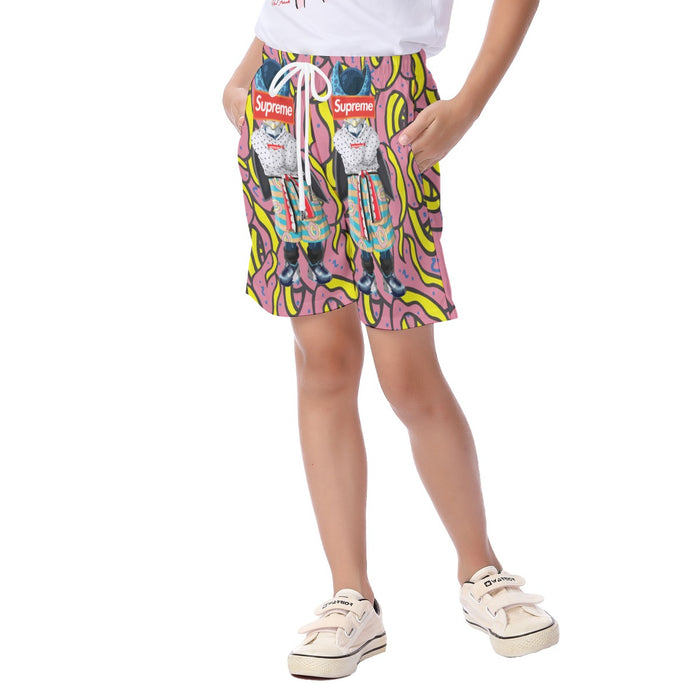 Modern Art Supreme Villain Perfect Cell Streetwear Kid's Beach Shorts