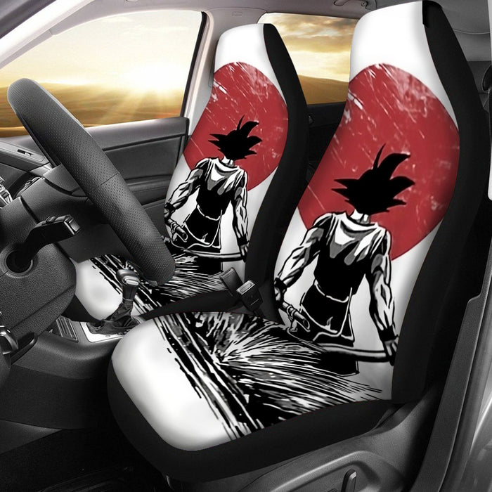 Goku With Red Moon Dragon Ball Car Seat Cover