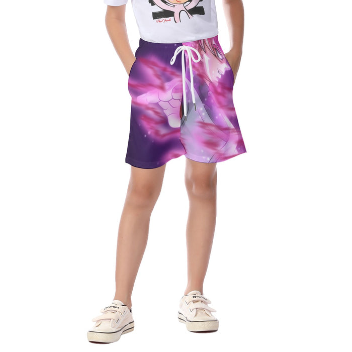 Dragon Ball Super Saiyan Black Goku Rose Cool Casual  Kid's Beach Shorts