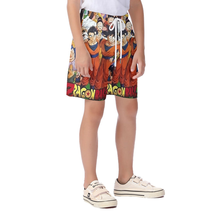 Dragon Ball Z Dragon Ball Characters Happiness Design Kid's Beach Shorts