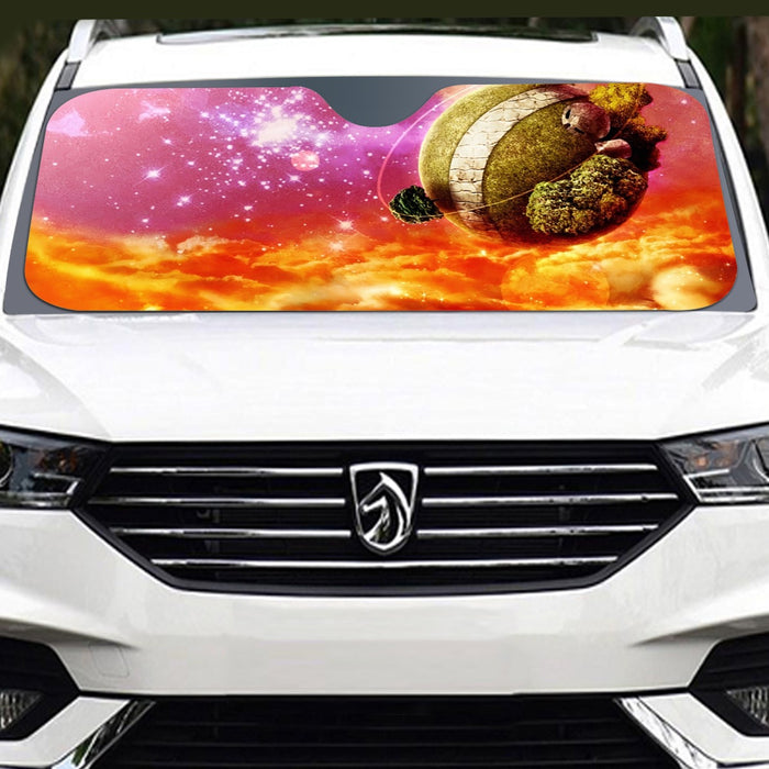 Dragon Ball Z Great King Kai Planet Cool Orange Windshield Sunshade