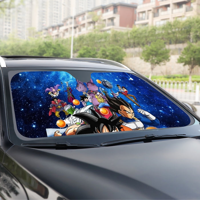 Dragon Ball Super Destruction Gods Goku Vegeta Windshield Sunshade