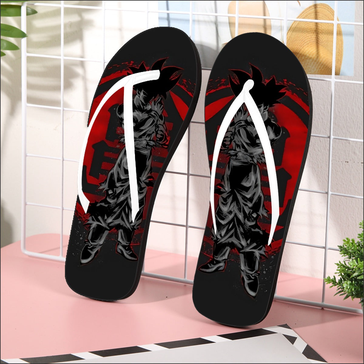 Dragon Ball Z Goku's Logo Flip Flops — DBZ Store