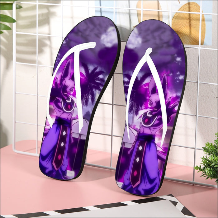 Dragon Ball Super God Of Destruction Dope Lord Beerus Flip Flops