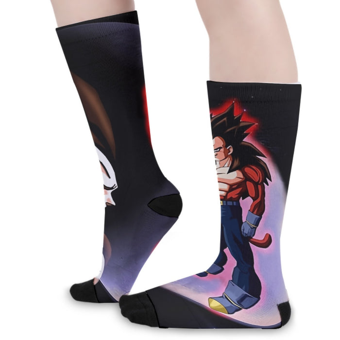 Dragon Ball Super Vegeta 4 Cool Crescent Moon Universe Socks