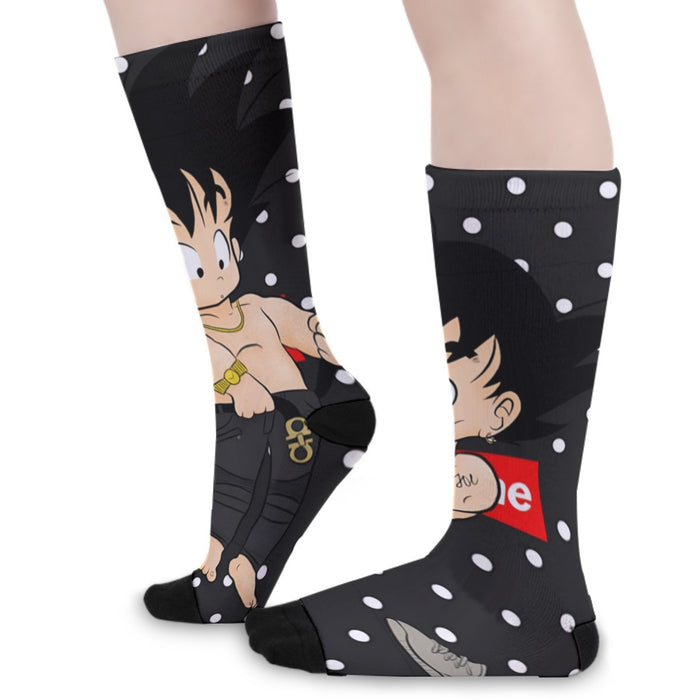 Dragon Ball Supreme Goku Kid Gangster Style Cool Socks