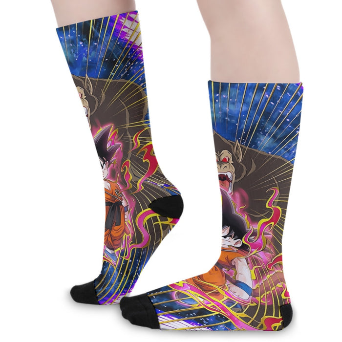 Great Ape Monkey Kid Goku Galaxy High-Quality Battle 3D Socks