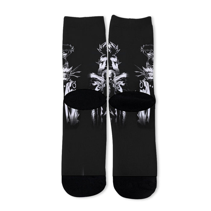 DBZ Goku Naruto Saitama Luffy Natsu Ichigo Dope Anime Socks