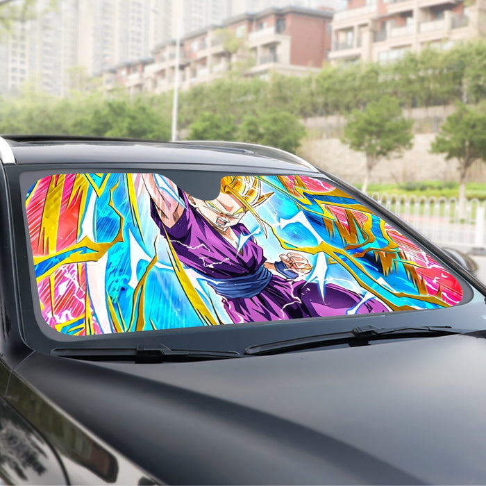 Teen Gohan Dragon Ball Full Tilt Kamehameha Super Saiyan 2 Windshield Sunshade