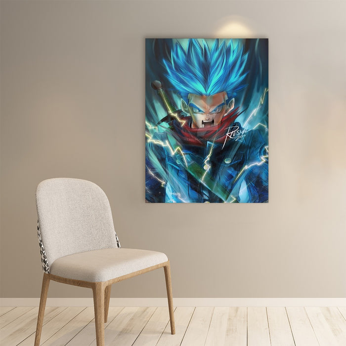 Dragon Ball Super Future Trunks Rage Paper poster