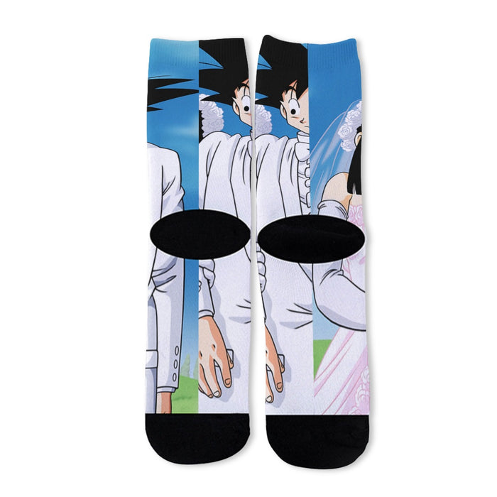 Dragon Ball Z Son Goku Newly Wed Couple  Socks