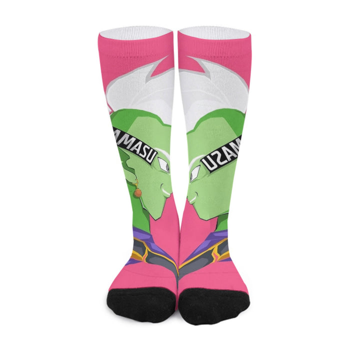 Dragon Ball Super Cool Grin Zamasu Potara Earring Pink  Socks