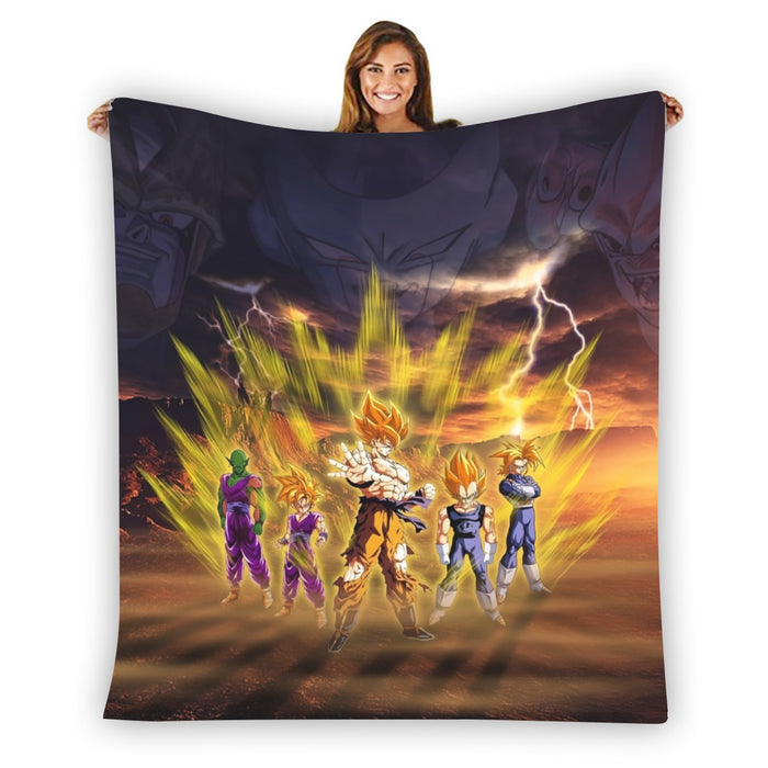 Piccolo Goku And Vegeta Dragon Ball Z Blanket