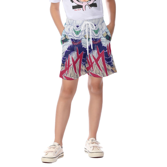 DBZ Evil King Piccolo Release Power Final Battle Fashion Kid's Beach Shorts