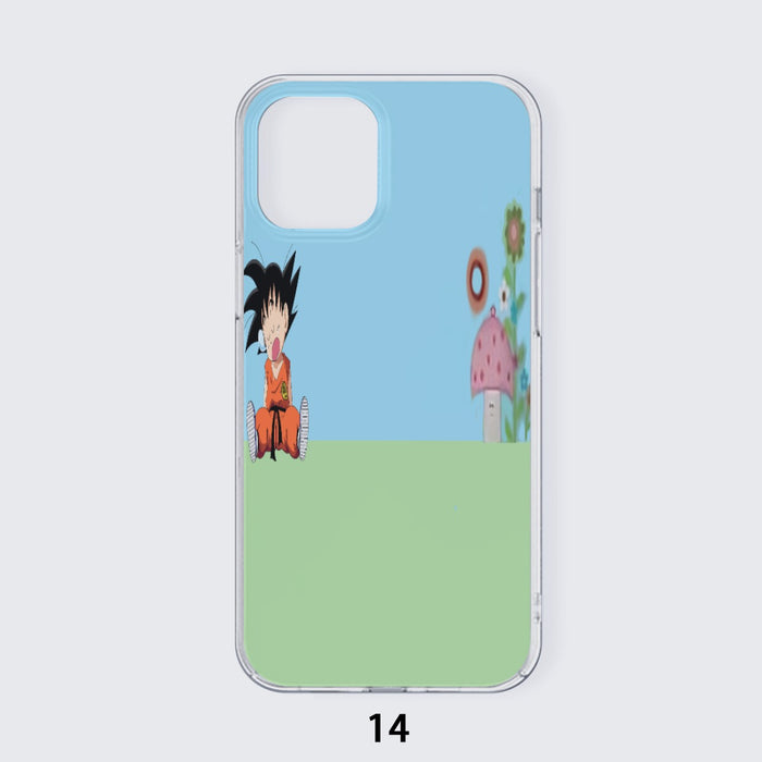 Dragon Ball Goku Kid Cute Day Dreamer Sleeping Anime Design iPhone 14 Case