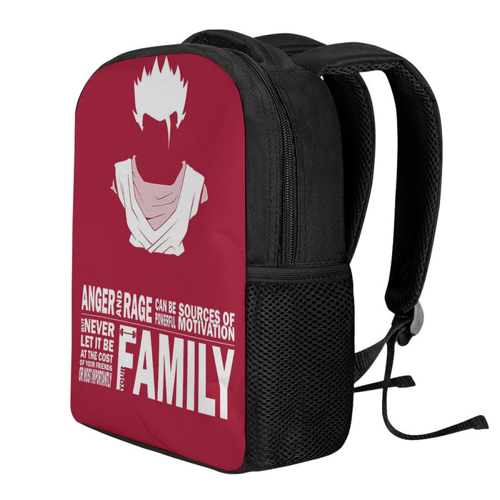 Dragon Ball Z  Gohan Family Slogan Backpack