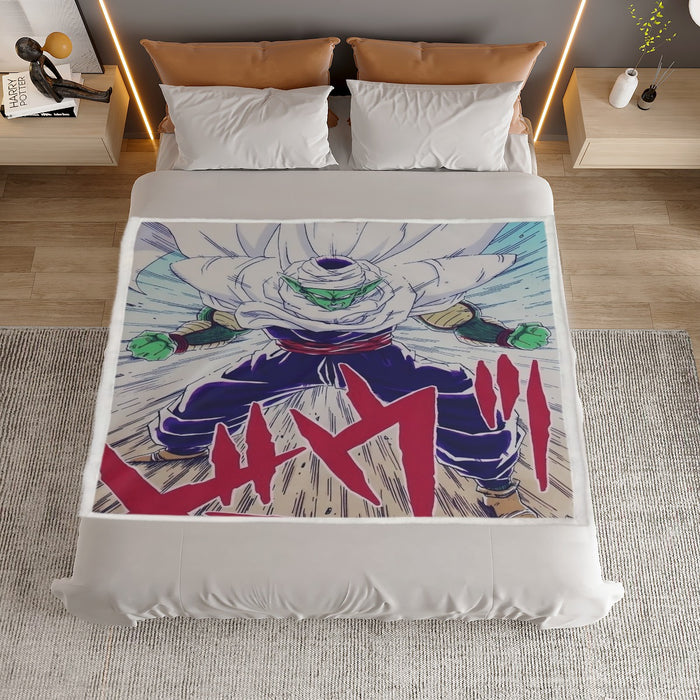 DBZ Evil King Piccolo Release Power Final Battle Fashion Household Warm Blanket