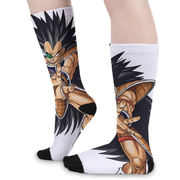 Dragon Ball Z Awesome Saiyan Raditz Fighter Stance  Socks