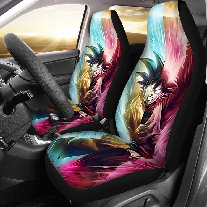 Black Goku SSGSS Goku Spirit Bomb Car Seat Cover | DBZ-Store.com