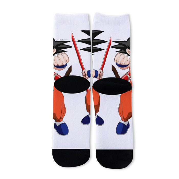 Kid Goku Fighting Dragon Ball Z Socks