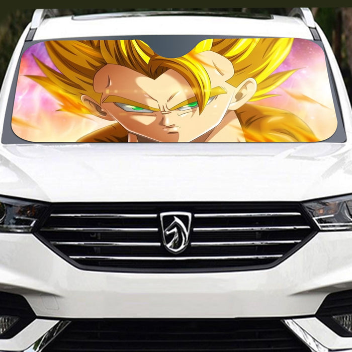 Dragon Ball Z Gogeta Super Saiyan Warrior Power Full Print Streetwear Cool DesignWindshield Sunshade