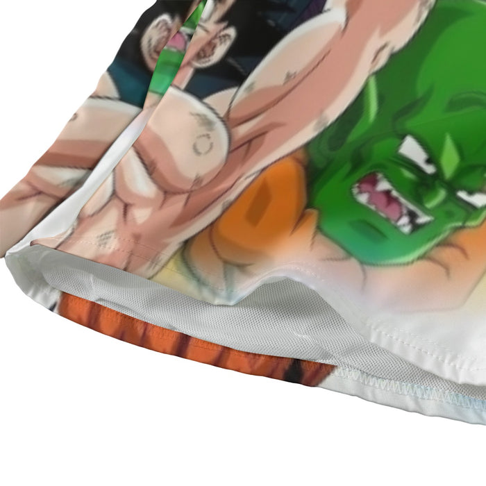 DBZ Goku Spirit Bomb Destroy Villains Cooler Broly Namek Vibrant Beach Pants