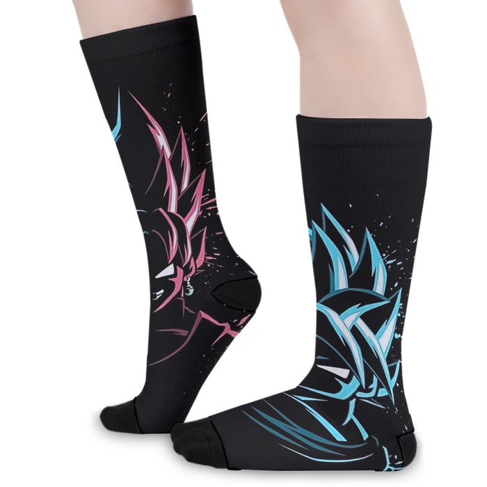 Dragon Ball Super  SSGSS Goku x Black Goku SSJ Rose Socks