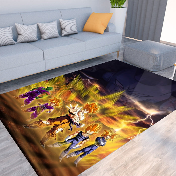 Piccolo Goku And Vegeta Dragon Ball Z Rug