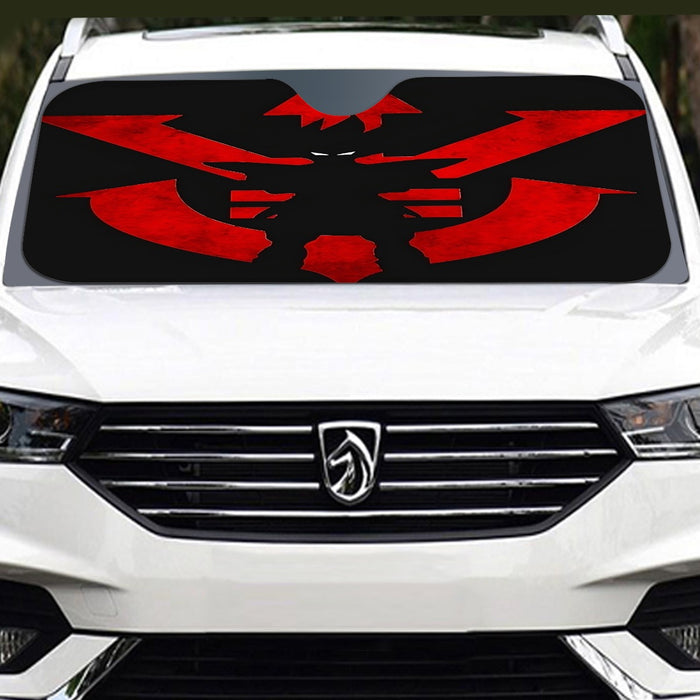 Dragon Ball Z Vegeta Shadow Cool Red Vegeta Symbol Windshield Sunshade