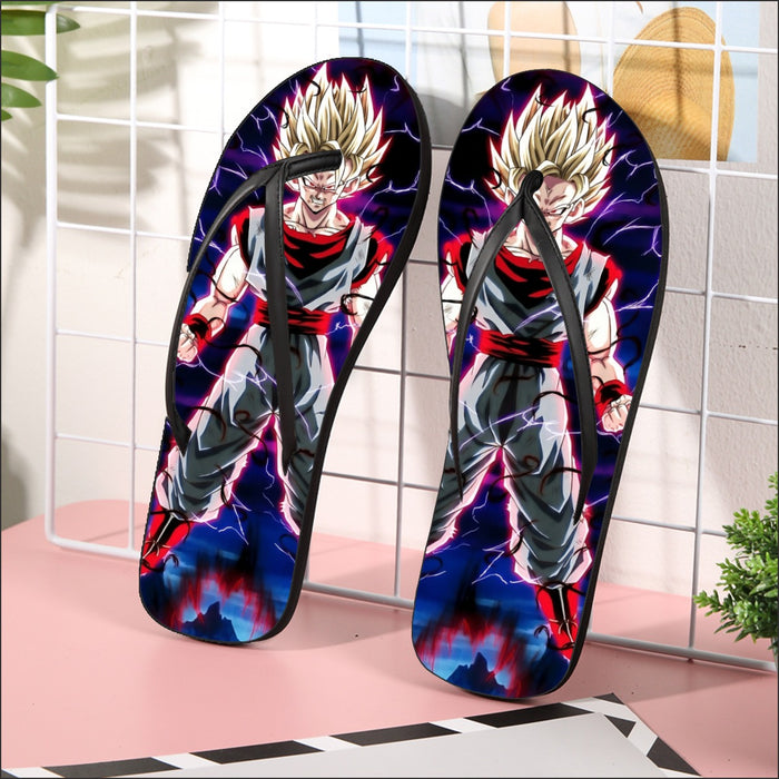 Dragon Ball Z  Super Saiyan Prince Vegeta Flip Flops