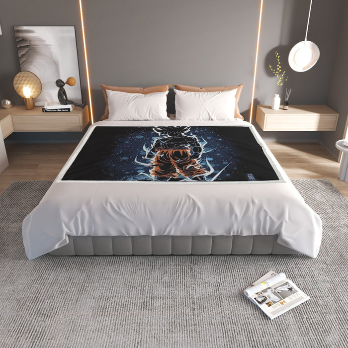 Dragon Ball Z Goku Ultra Instinct Shadow Household Warm Blanket