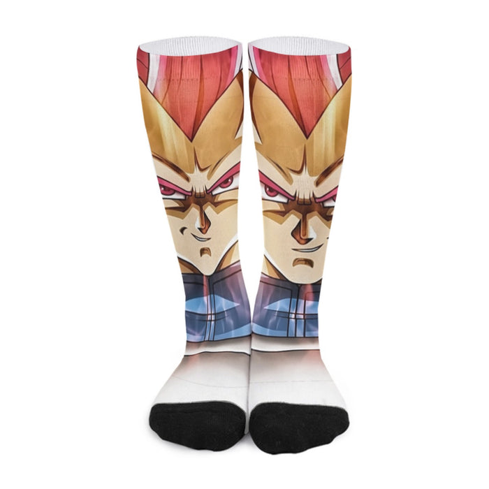 Dragon Ball Super Saiyan God Red Vegeta Cool Casual Socks