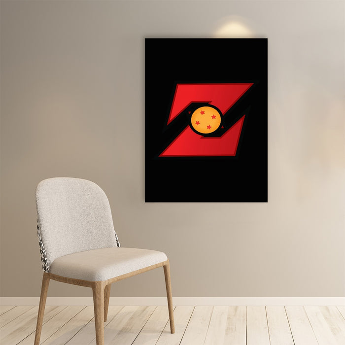 Dragon Ball Z Logo Four Star Dragon Ball Cool Design Paper poster