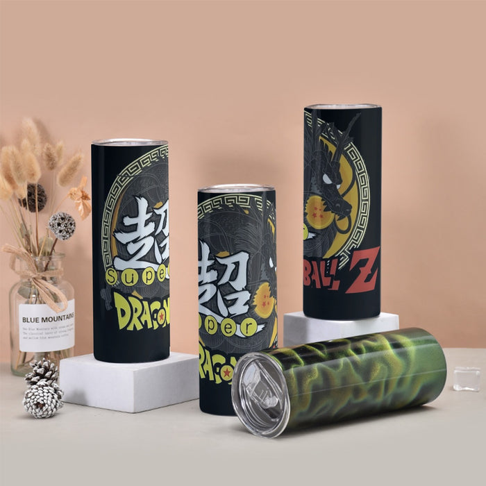 Dragon Ball Z Super Kanji Epic Dragon Spirit Shenron Tumbler with twinkle surface