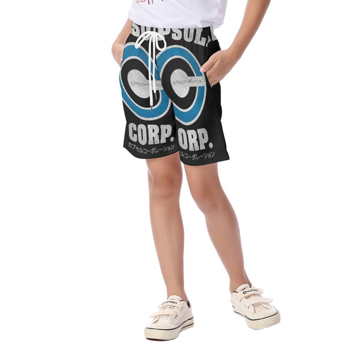 Capsule Corp Baseball Kid's Beach Shorts