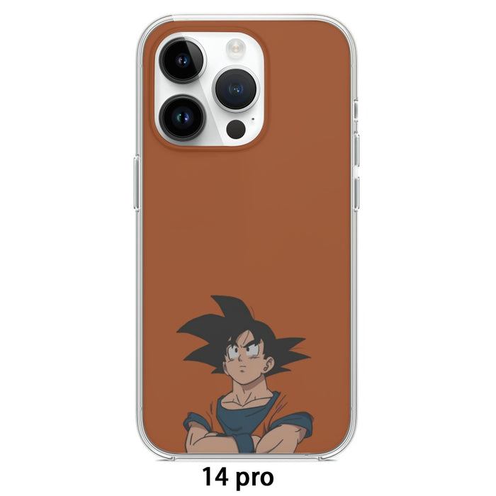 Goku Orange Minimalistic Background iPhone 14 Case