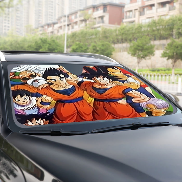 Dragon Ball Z Dragon Ball Characters Happiness Design Windshield Sunshade